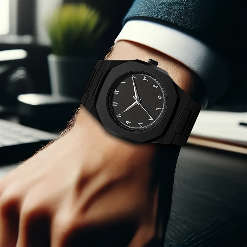 Premium Black Arabic Aura Watch