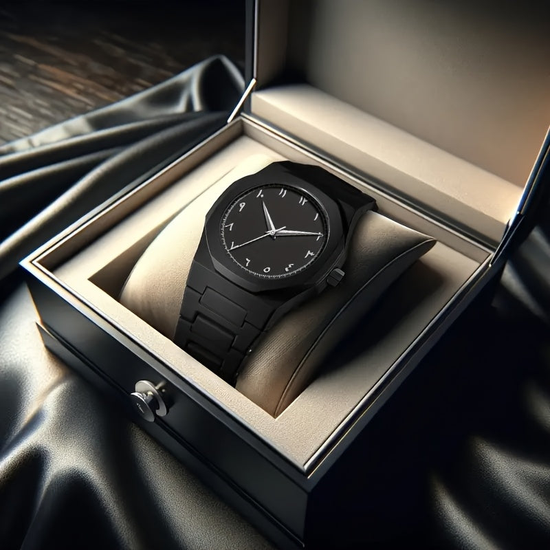 Premium Black Arabic Aura Watch