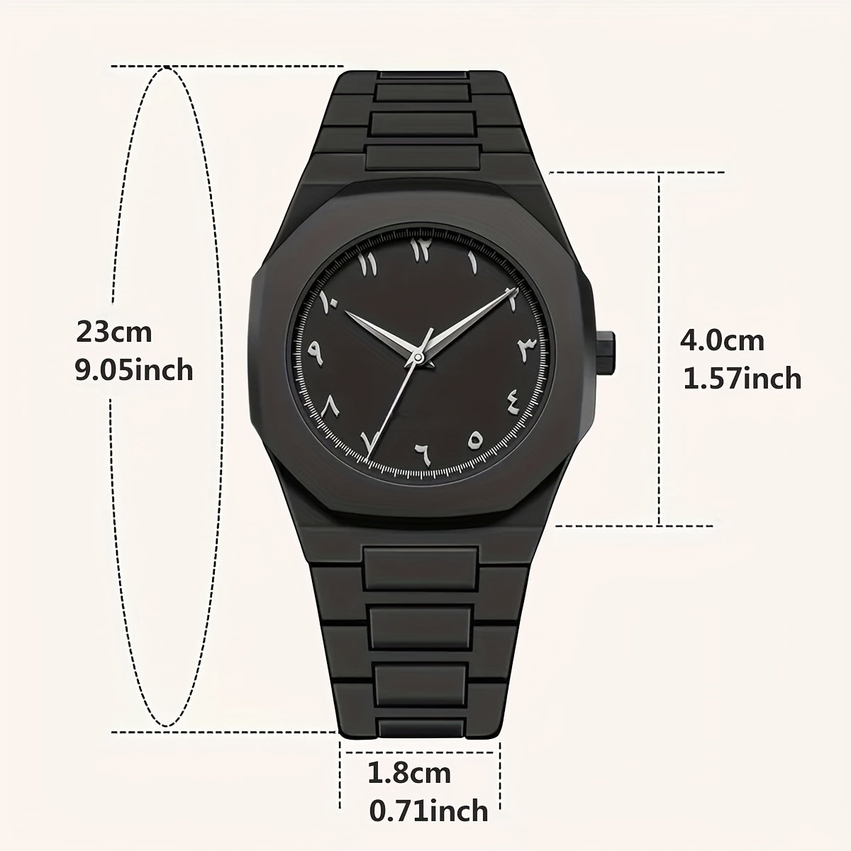 Arabic Aura Watch – White Numerals