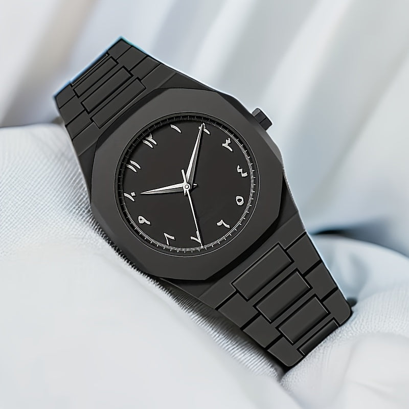 Premium Black Arabic Aura Watch